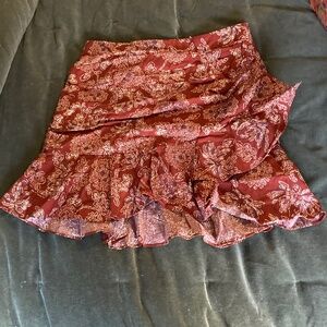 Veronica Beard Ruffles & Rouched Mini Skirt